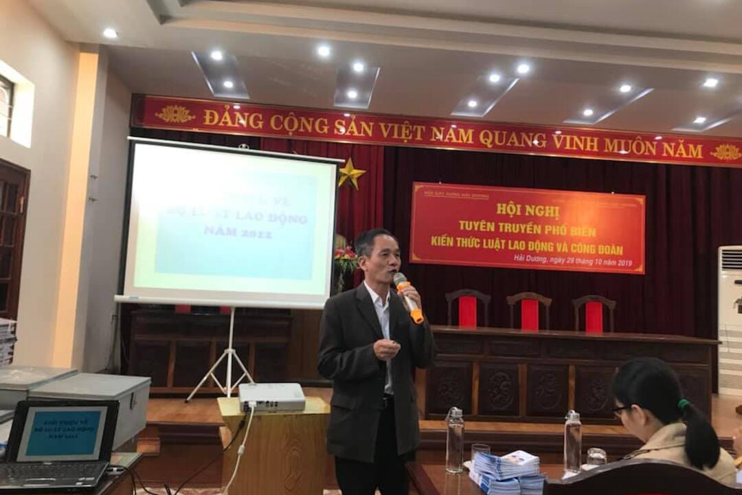 Hội nghị tuyên truyền phổ biến kiến thức luật Lao động 2012 và Luật Công đoàn 2019