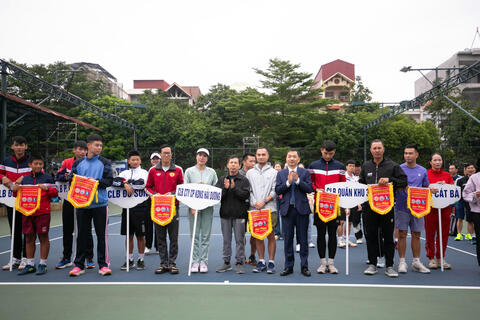 Giải quần vợt Cúp 'Nước sạch Hải Dương' năm 2025 thành công tốt đẹp